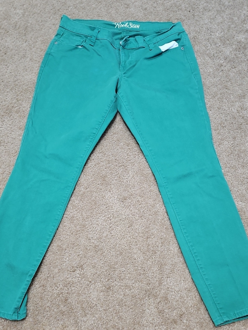 Old Navy Rockstar Women's Green Slim Fit Jeans. 14R